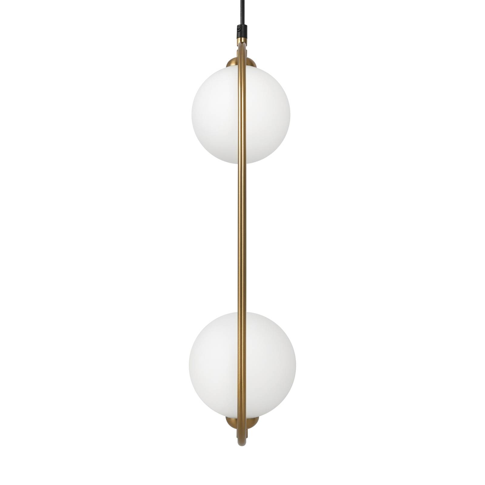 Image of Maytoni Ring suspension à 2 lampes laiton/blanc 4251110061504