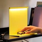 HAY LBM LED stolní lampa se stmívačem, žlutá