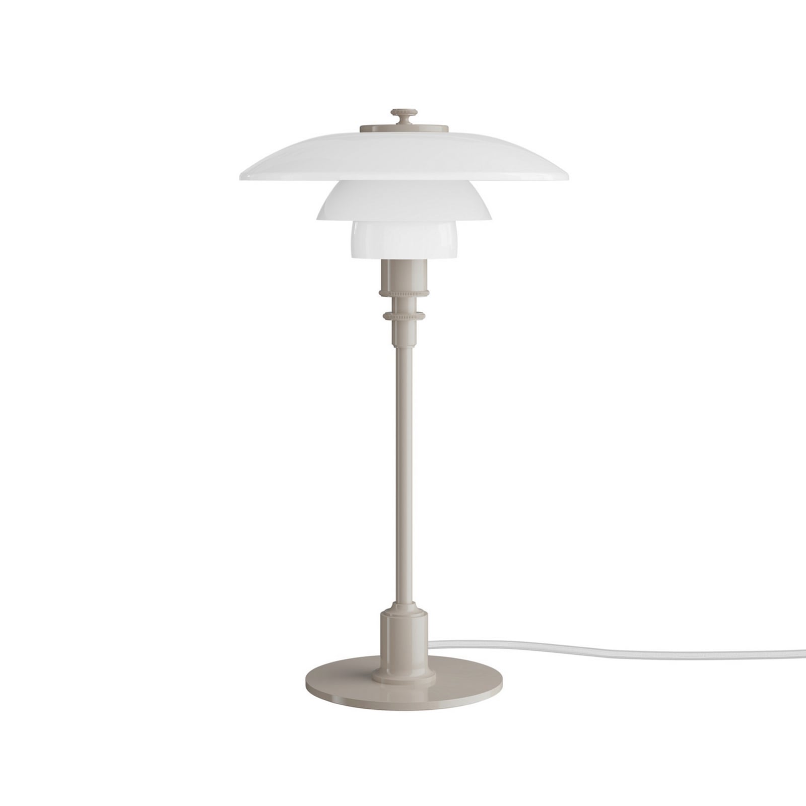 PH 2/1 pöytälamppu, kiiltävä beige, Ø 20 cm – Louis Poulsen PH 2/1 pöytälamppu, kiiltävä beige, Ø 20 cm – Louis Poulsen