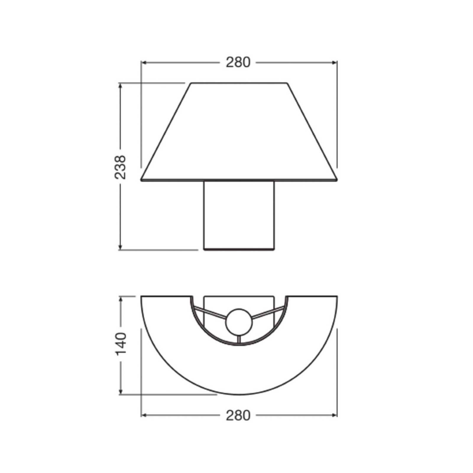 Kinkiet OSRAM Decor Bamboo Paper Hat, bambus, wtyczka E27