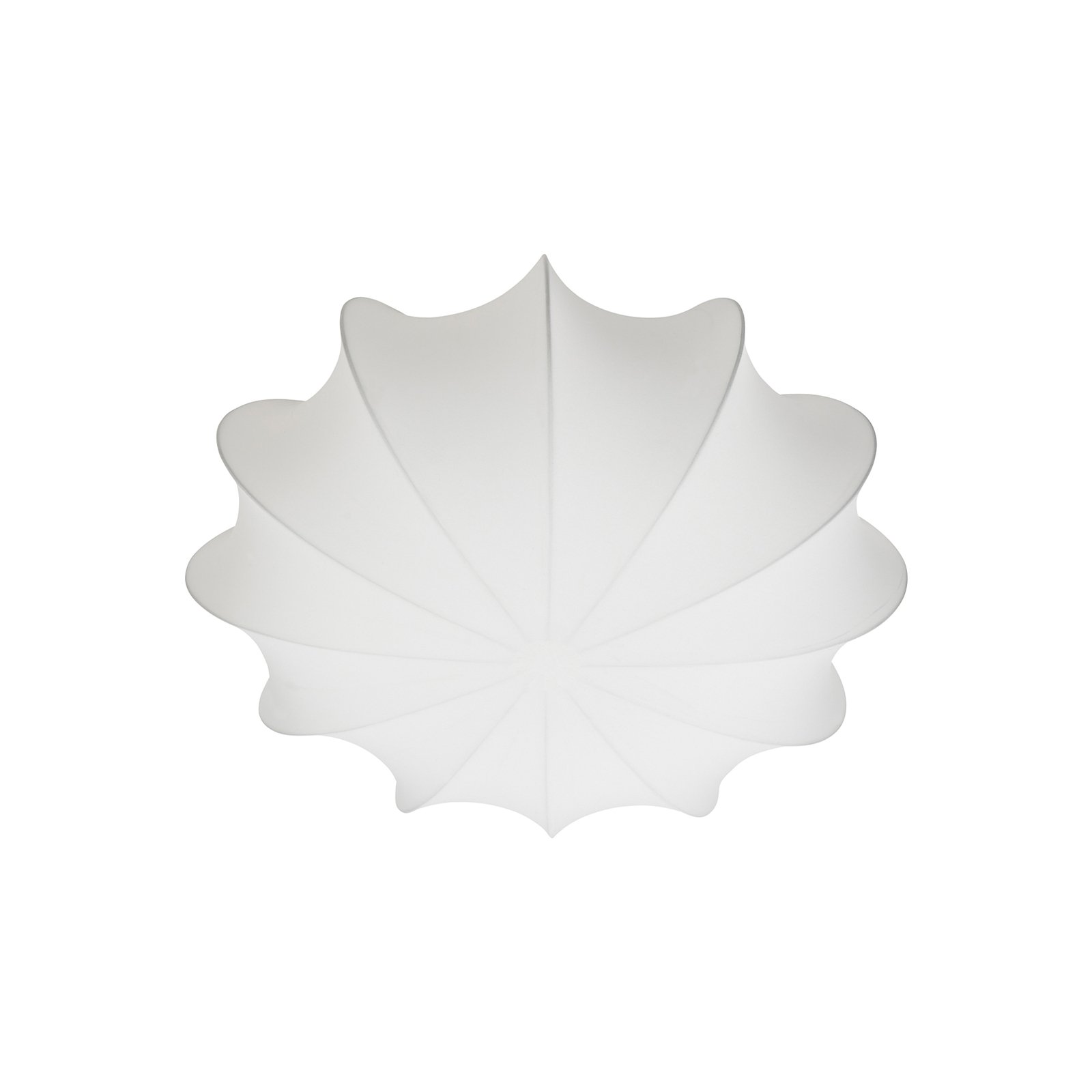 Plafoniera Aeron, tessuto, bianco, diametro 60 cm