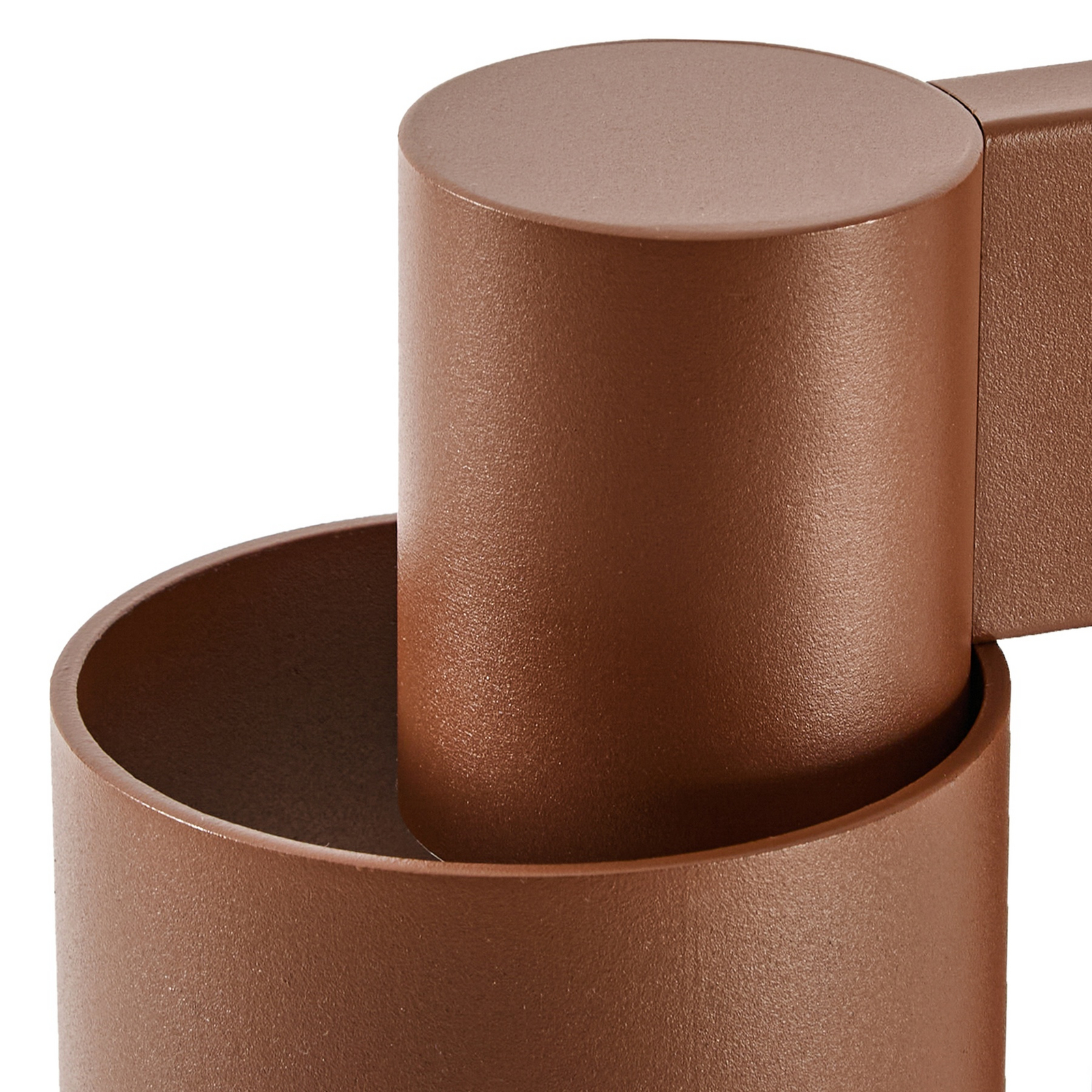 Bolardo luminoso LED Lucande Elune, marrón, con sensor, IP44, altura 77 cm