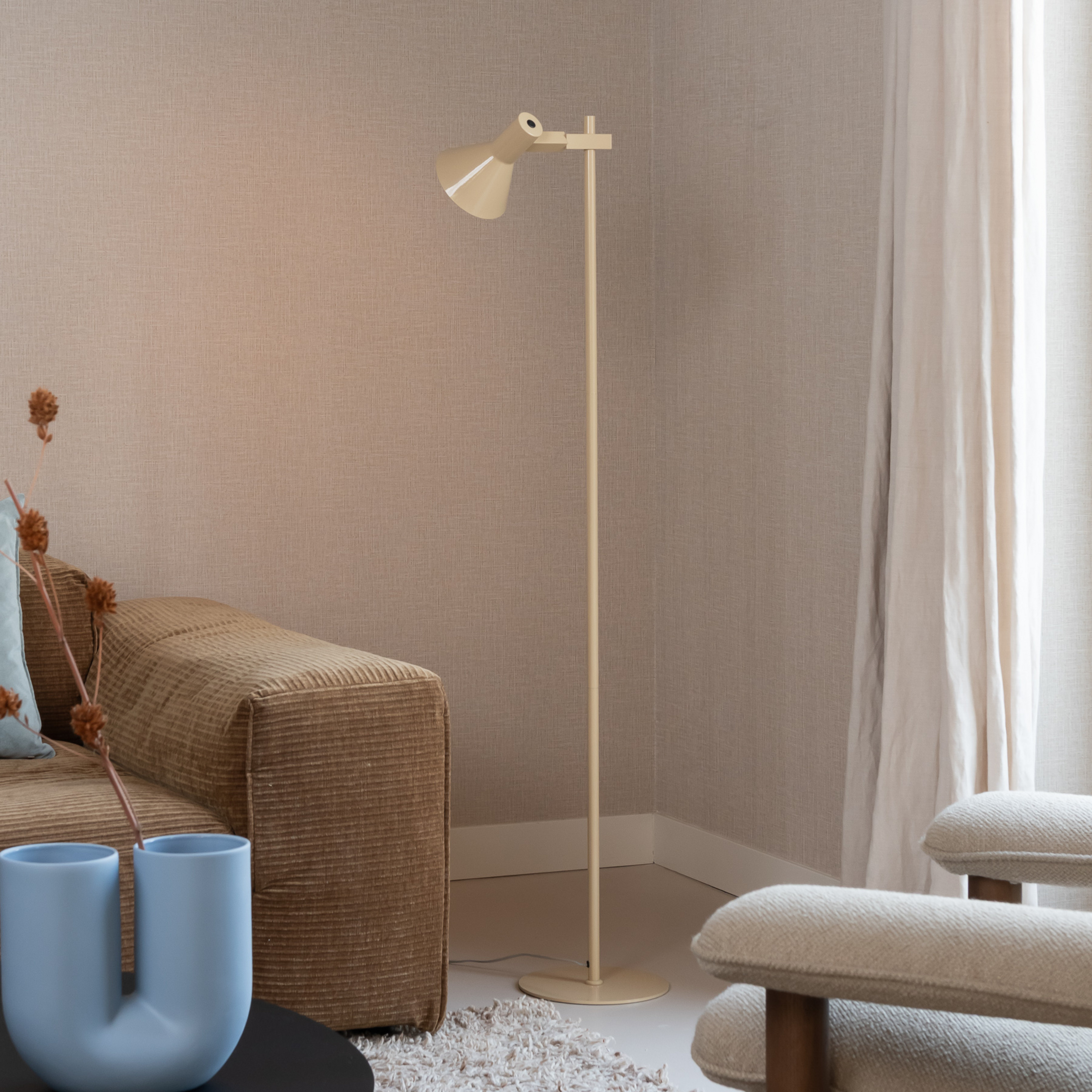 IT'S ABOUT ROMI Stehlampe Stavanger, beige, Höhe 146 cm