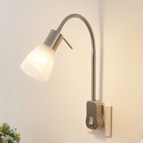 Lindby Nevyana lámpara enchufe flexarm interruptor