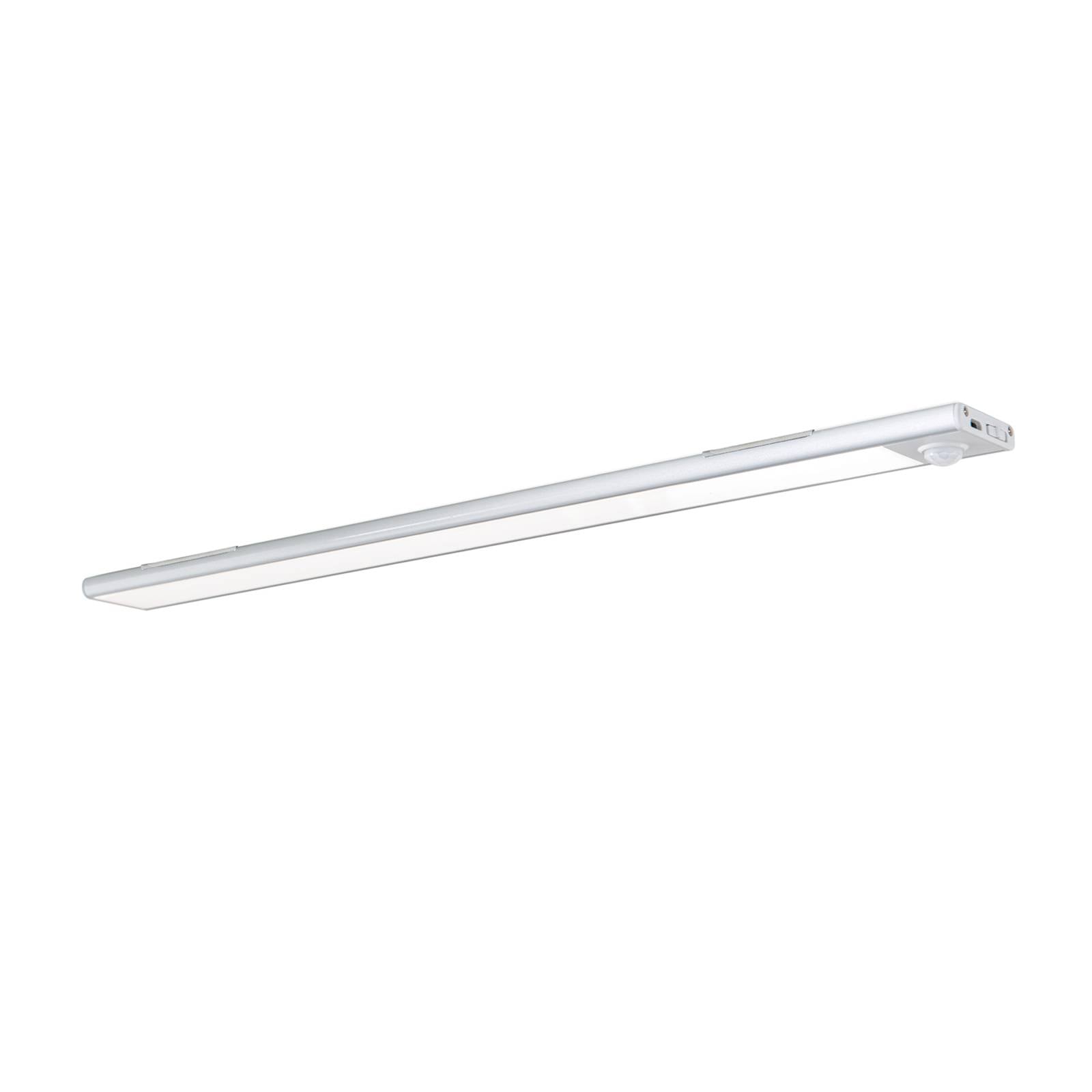 LED-Unterbauleuchte Norman, silberfarben, Akku, Sensor, USB