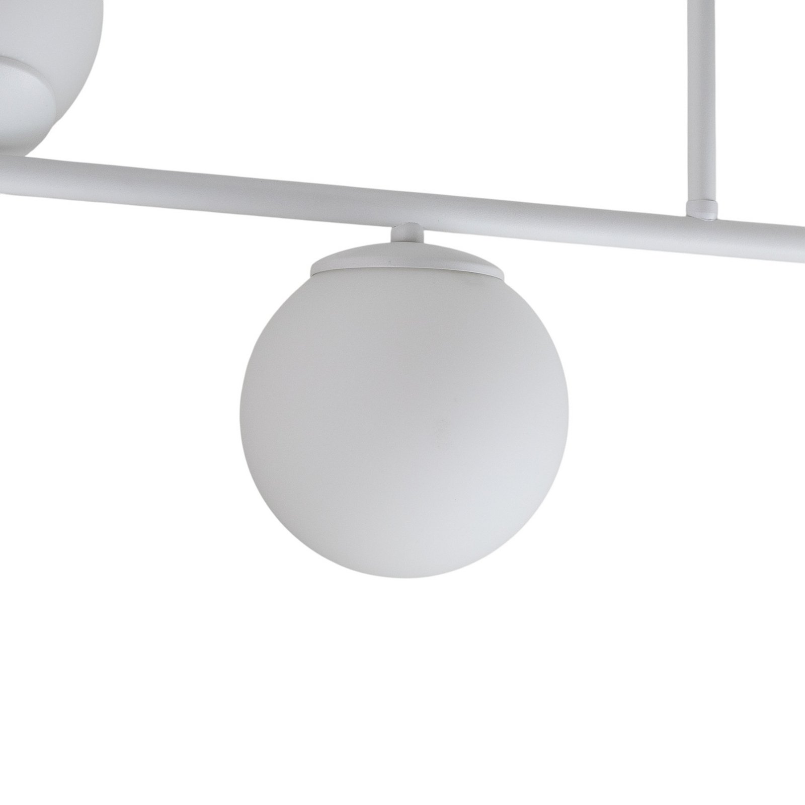 Lámpara de techo Kabo, 1 brazo, blanco, 4 luces