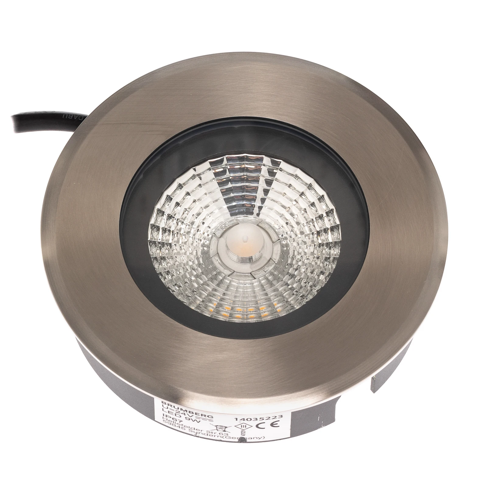 BRUMBERG Hybride Flat LED-Bodeneinbauleuchte, 13cm
