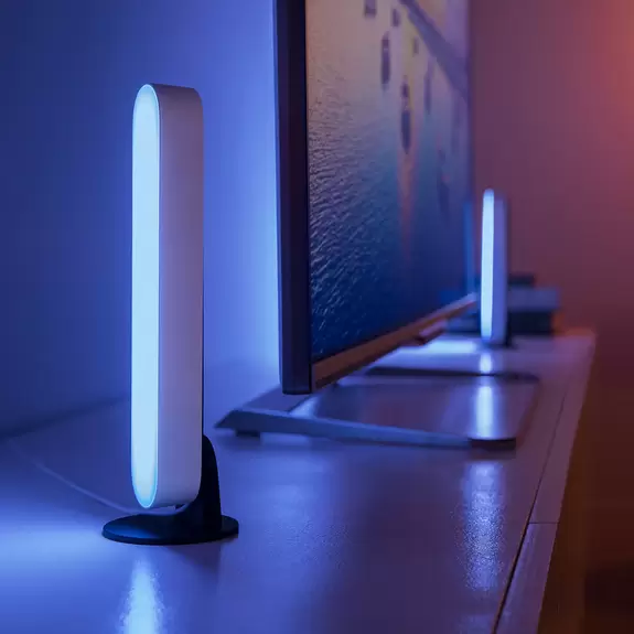 Lampenwelt Philips Hue Play Lightbar Doppelpack, weiß