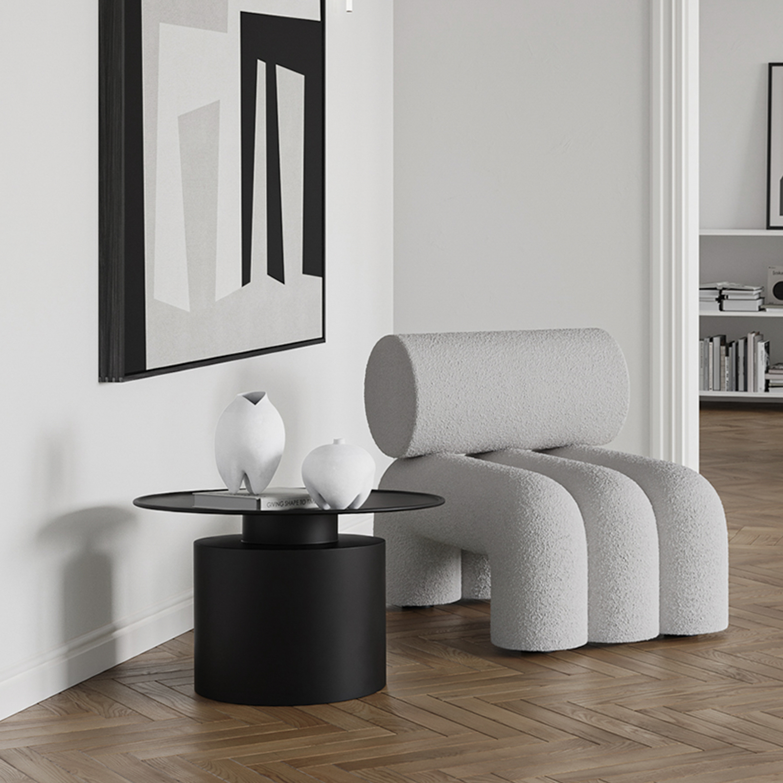 Stolik pomocniczy Pillar, czarny, 41 cm, żelazo – 101 Copenhagen