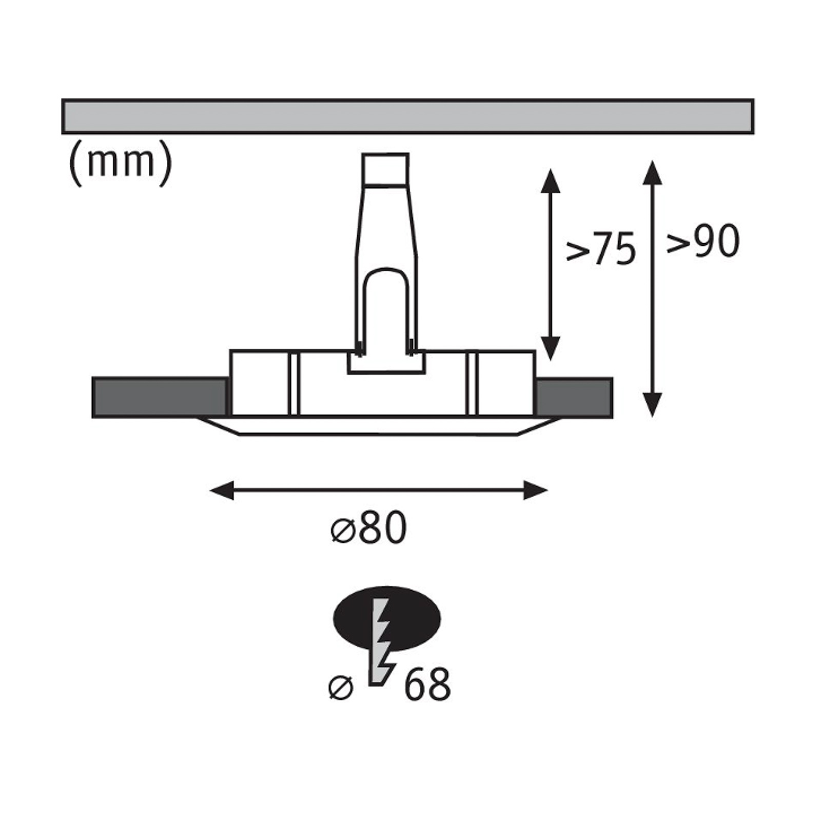 Paulmann GU10-Einbaulampe 3er-Set starr