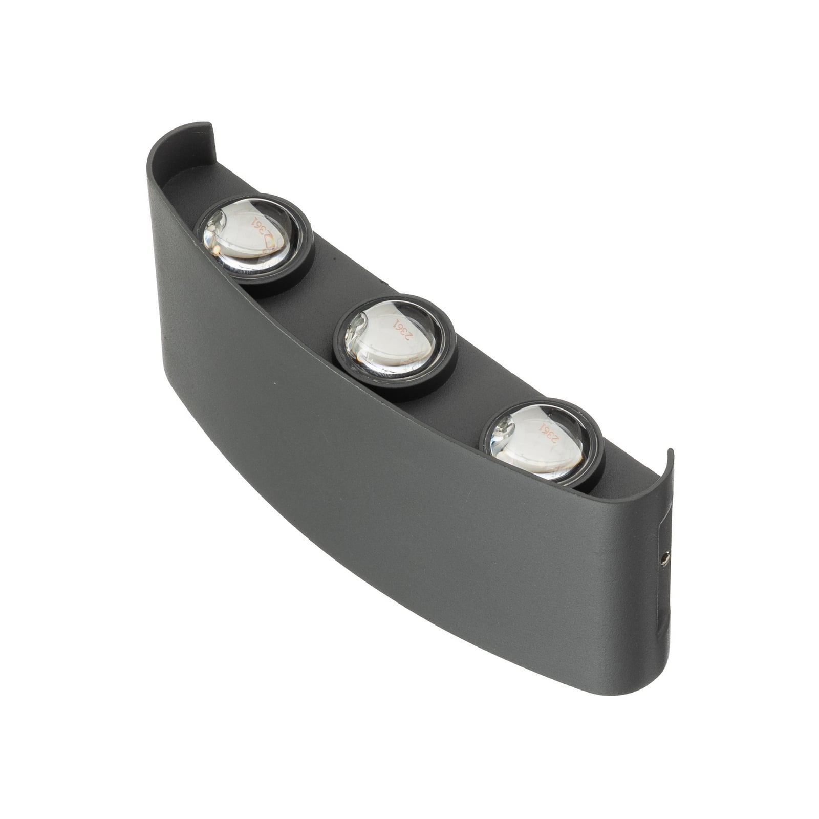 Ithan LED-Außenwandleuchte, anthrazit, 3-flammig, 17 cm - Lindby