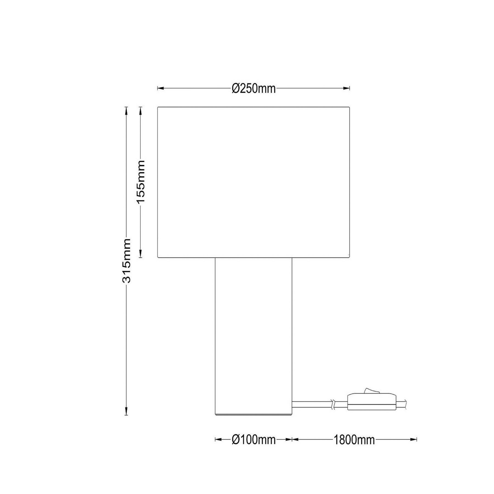 tafellamp Tachina, hoogte 31 cm, bruin/naturel, hout/stof