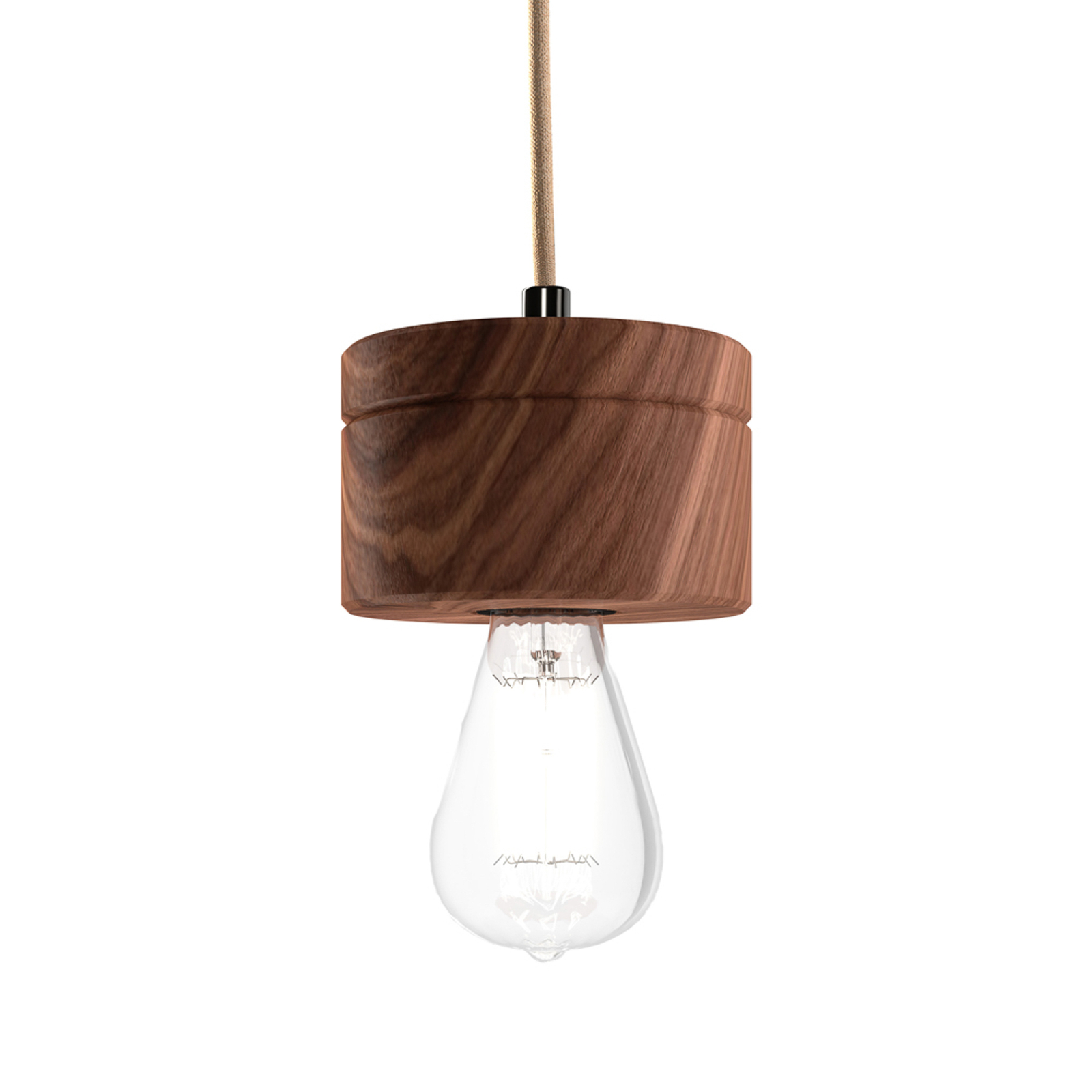 ALMUT 0239 pendant light, vegan production, walnut