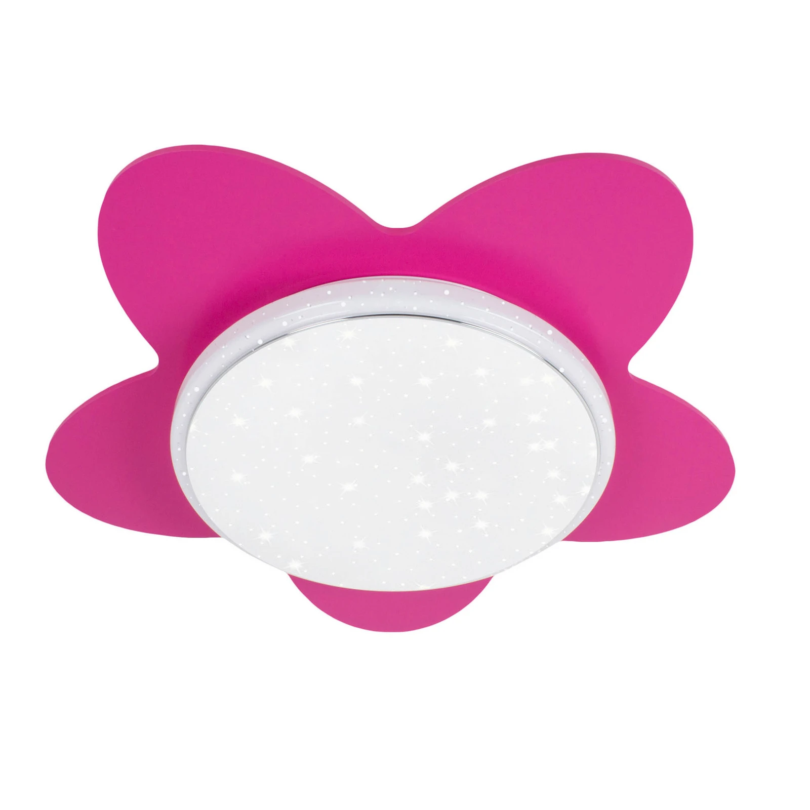 LED mennyezeti lámpa Flower Starlight, rózsaszín
