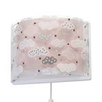 Children's wall light Clouds in pink