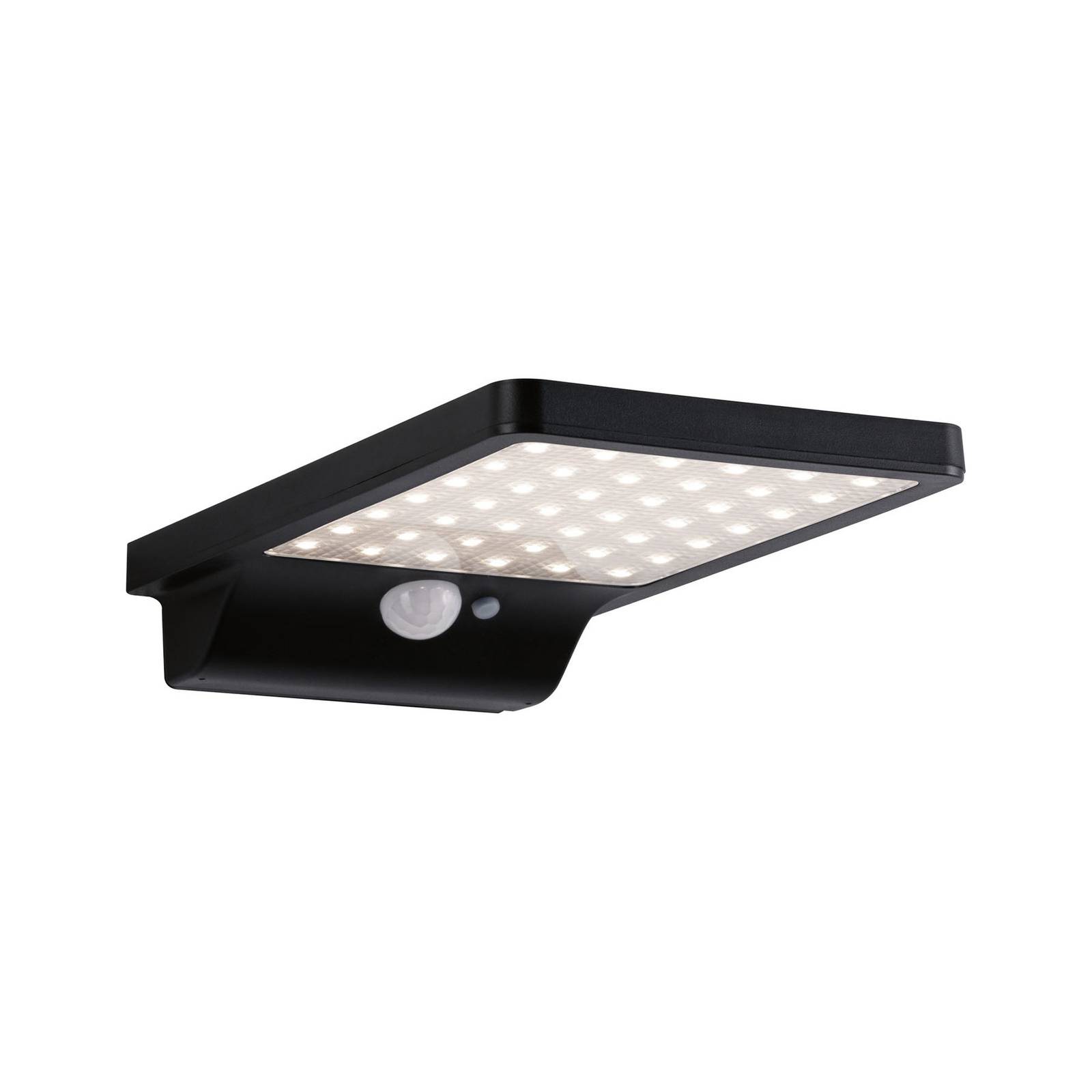 Paulmann Solveig LED solar wall light with sensor, plastic, 4.8 W, W: 10.5 cm, H: 2.9 cm