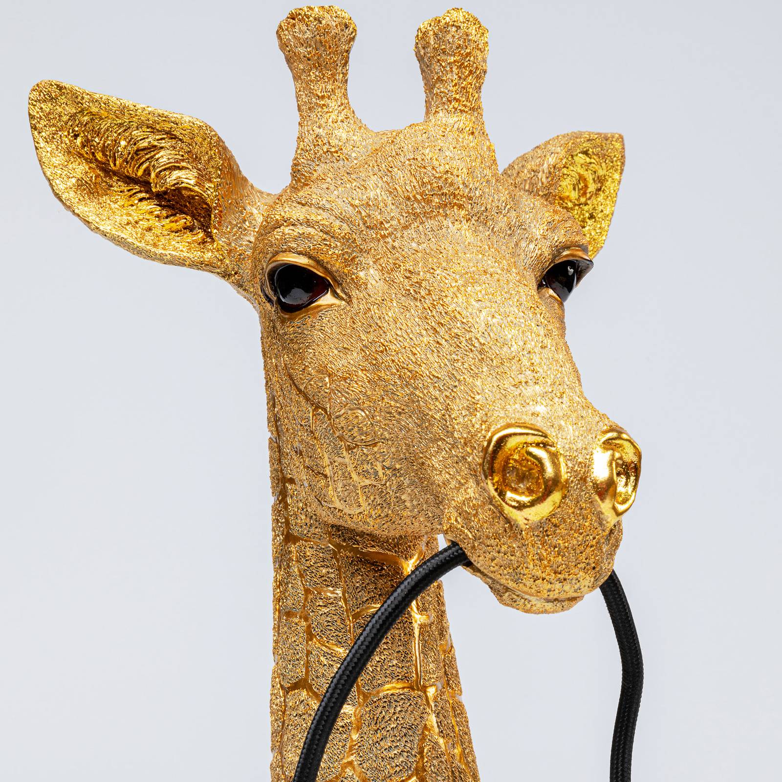 KARE Animal Giraffe lampa stołowa 50 cm złota