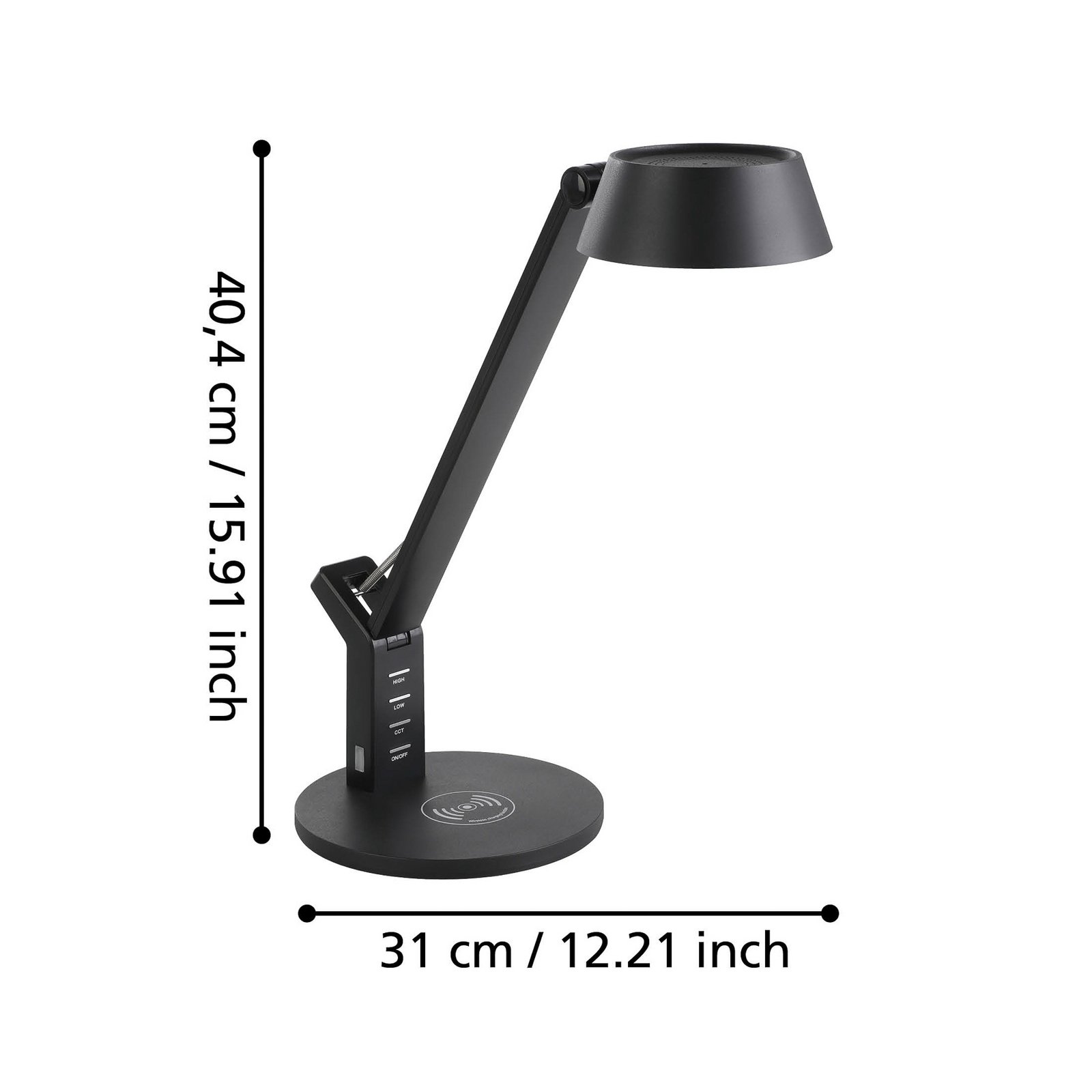 Banderalo LED table lamp CCT dimmer QI black