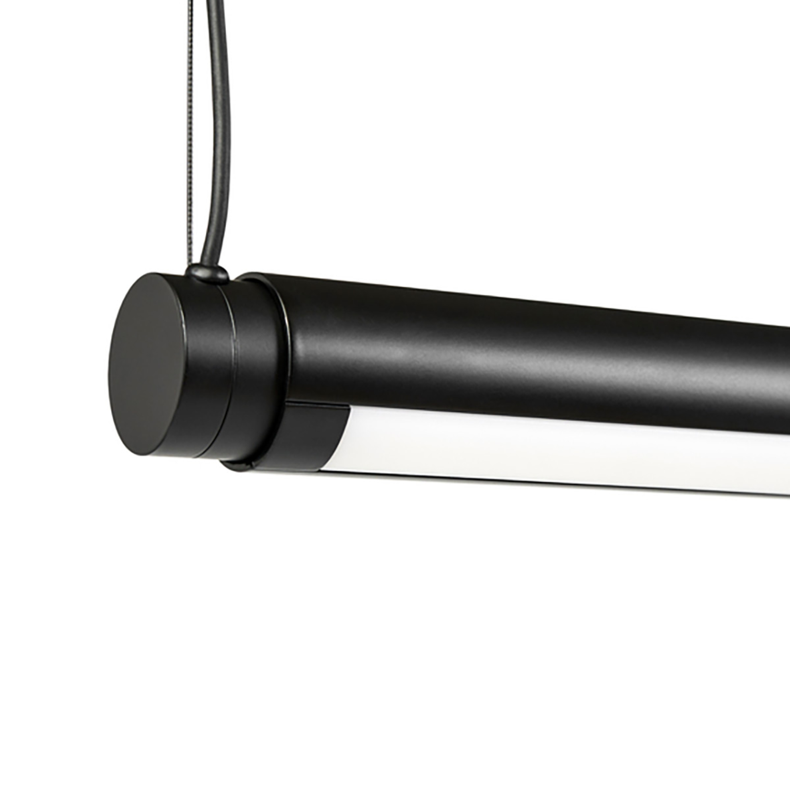 HAY Factor Linear suspension LED diffused, noire