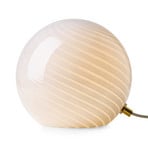 Lampe à poser CANDY, opale, Ø 20 cm, verre, E14 - Halo Design