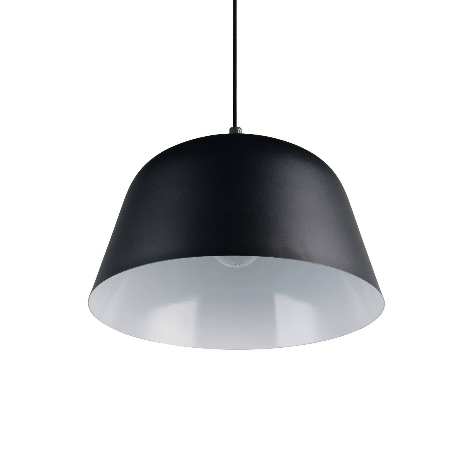 Reality Leuchten Hanglamp Tova, matzwart, Ø 30 cm, metaal, E27