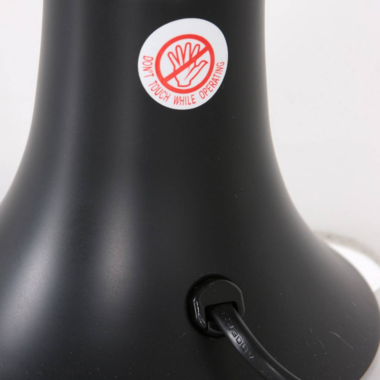 Lampa stołowa Volcan 4188, czarna, efekt brokatu, E14