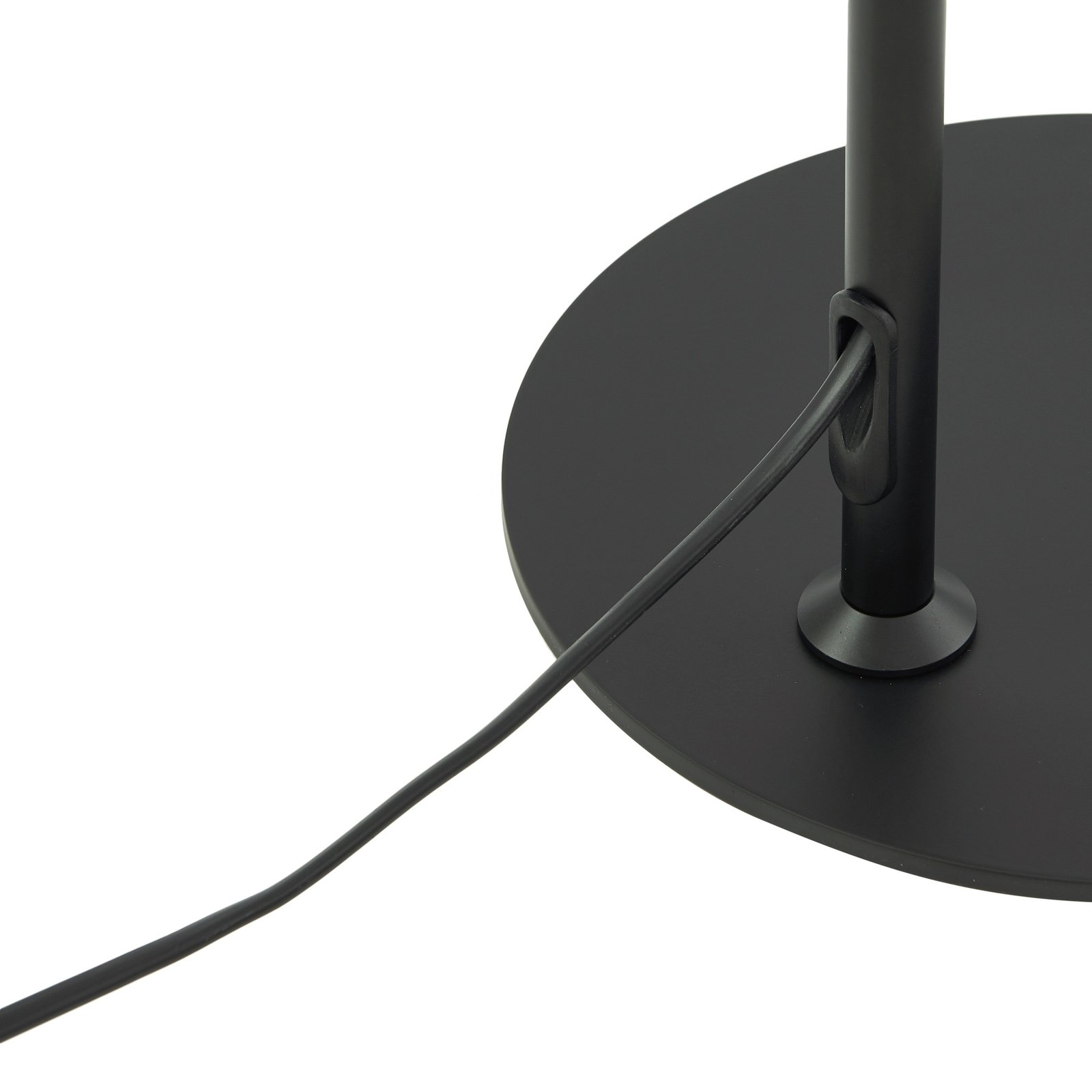 Lindby Adrik floor lamp, black, metal