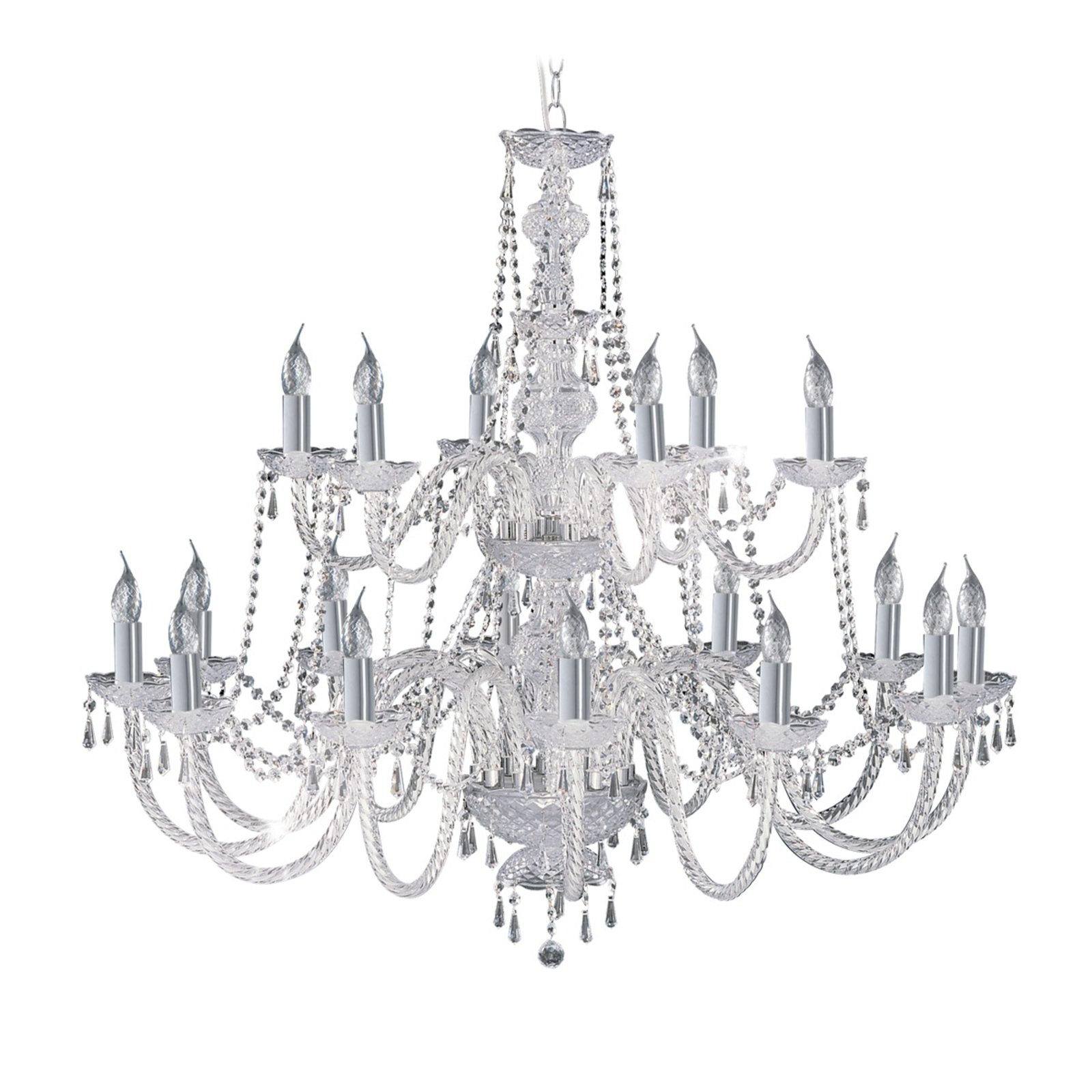 18-bulb Hale crystal chandelier