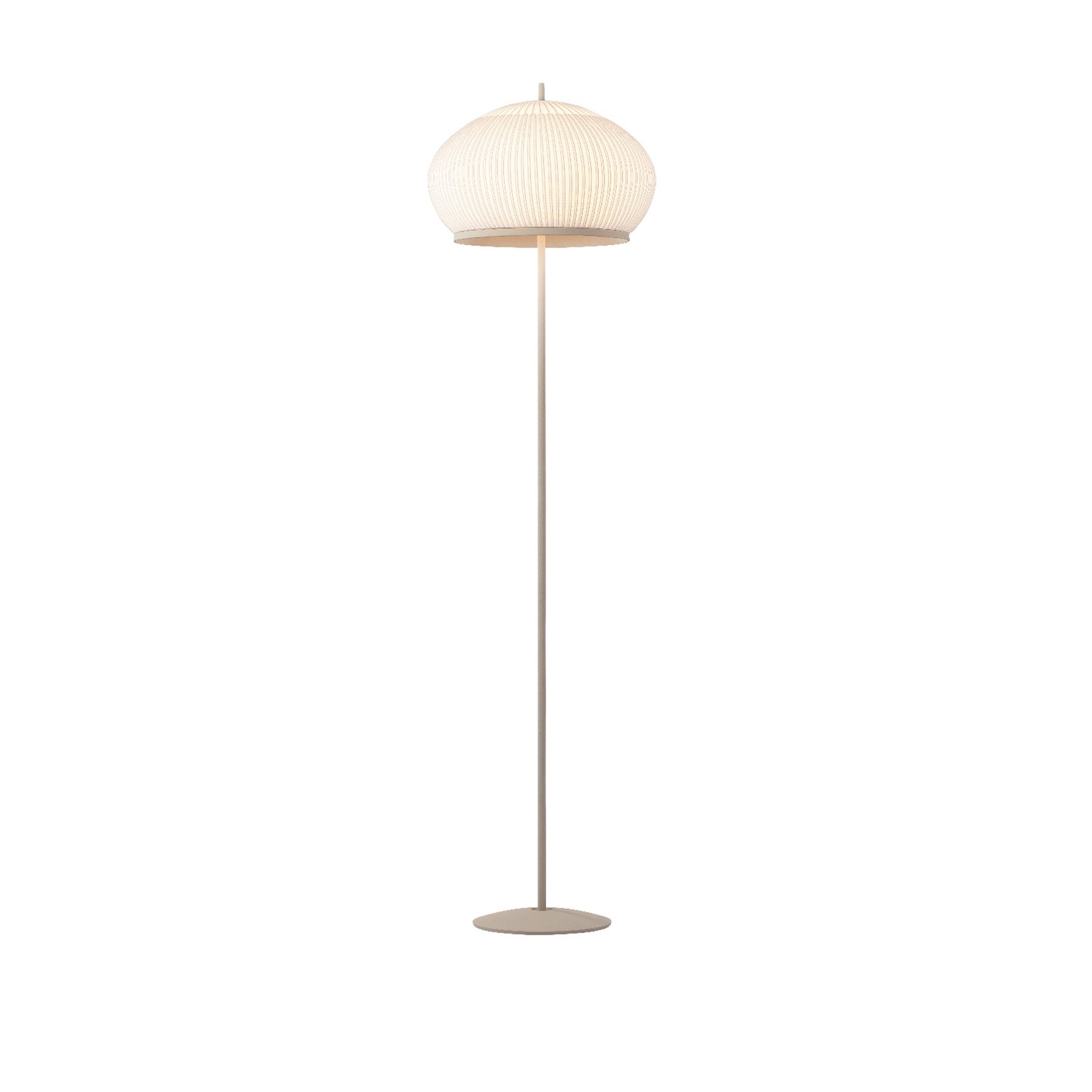 Vibia LED-stoječa svetilka KNIT, 170 x 45 cm, bež tekstil/kovina Vibia LED-stoječa svetilka KNIT, 170 x 45 cm, bež tekstil/kovina