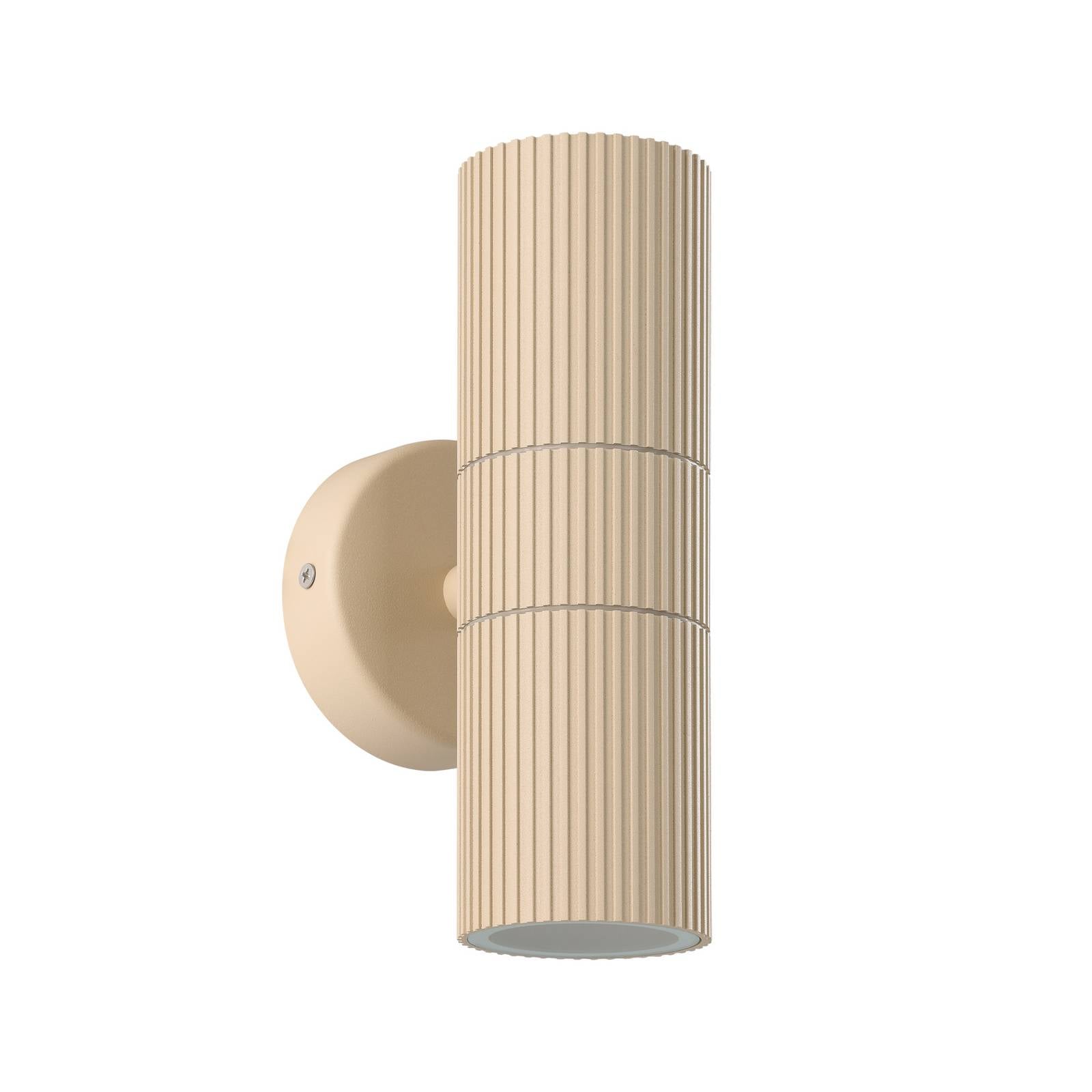 Außenwandlampe Tomelloso, weiß, Höhe 20 cm, Metall, 2-flg.