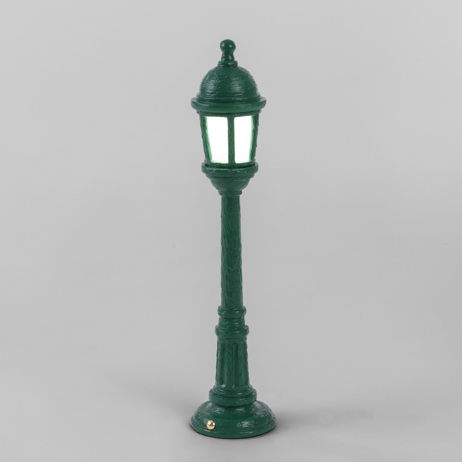 Lampião de rua SELETTI Lampião de exterior LED, bateria recarregável, verde