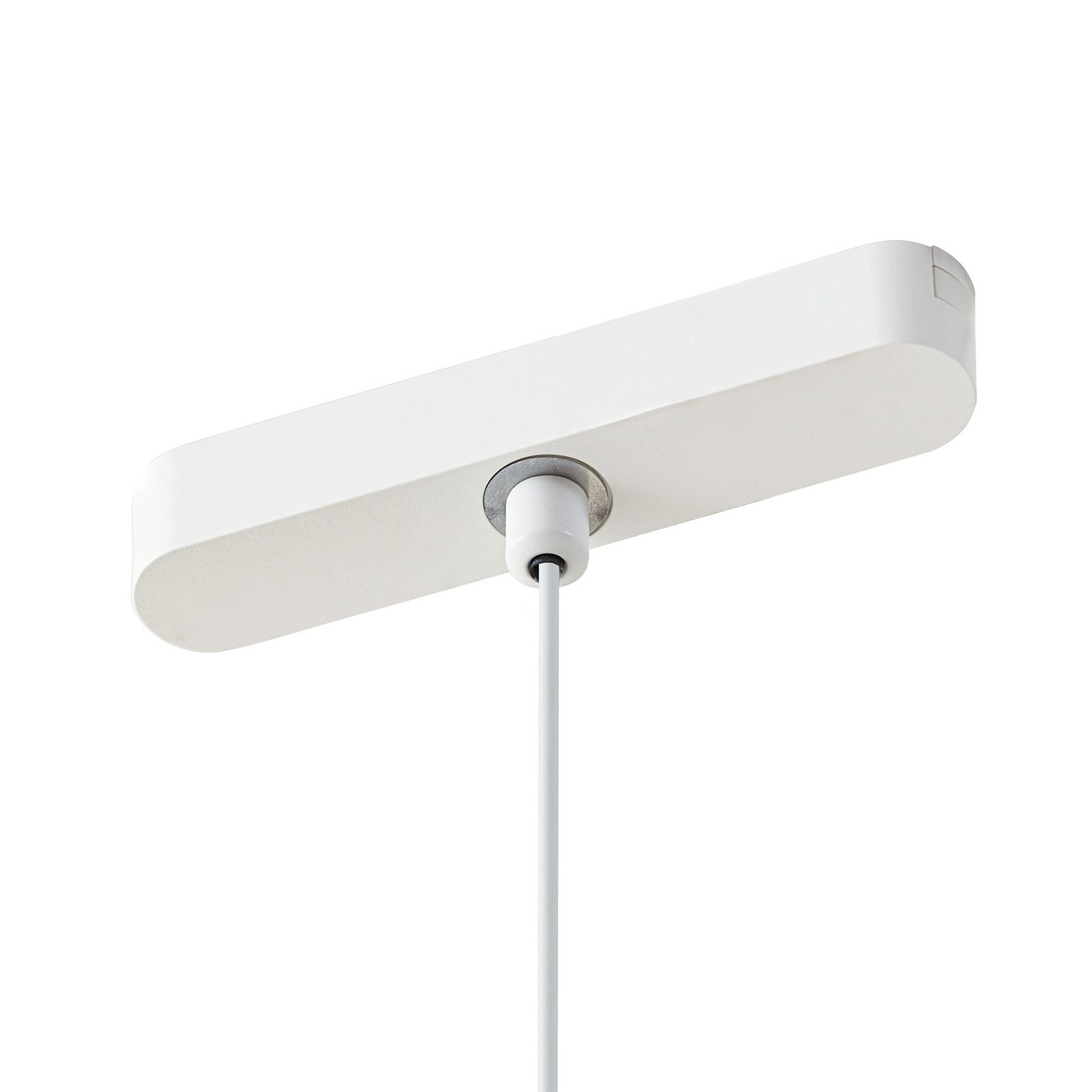 Lindby LED-Pendelleuchte Lumaro, weiß, 27 cm, 48V, dimmbar