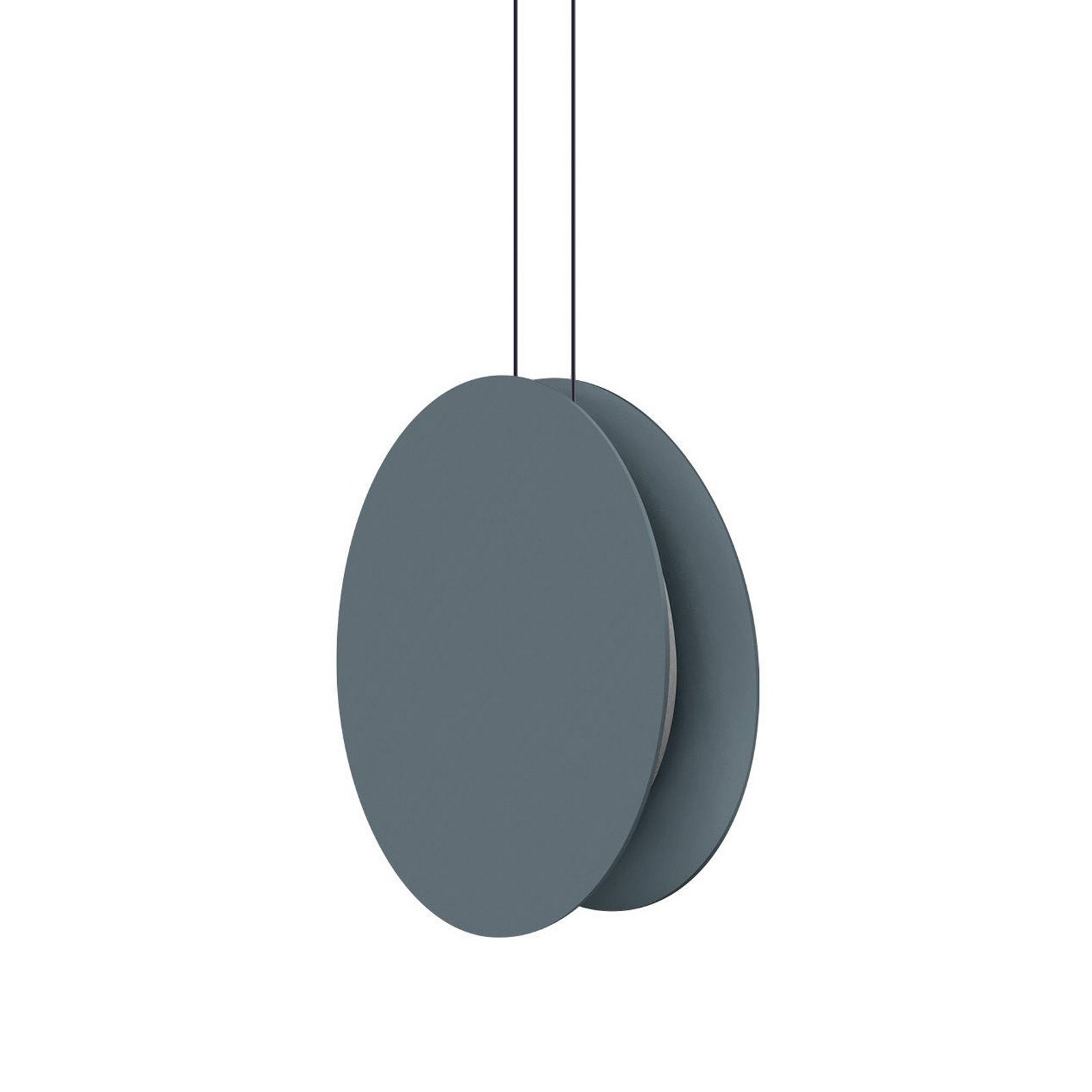 Linea Light Lampă suspendată LED Yo-Yo gri 2.700 K aluminiu PMMA dimabil - Camera de zi / sufragerie - gri (RAL 7012)