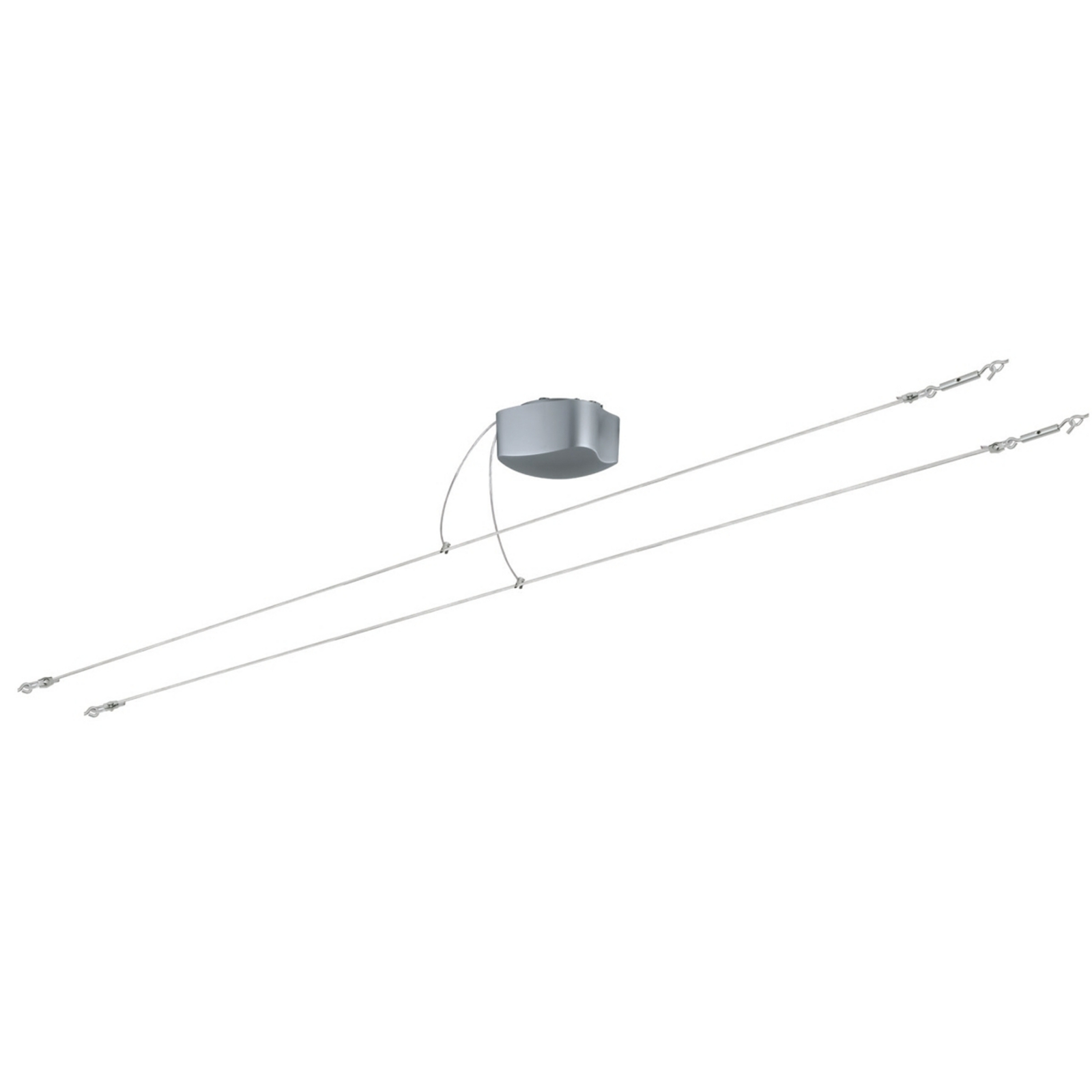 Paulmann Cable system base 2Easy Basic, for Living / Dining Room, Metal, plastic, L: 250 cm, H: 11 cm