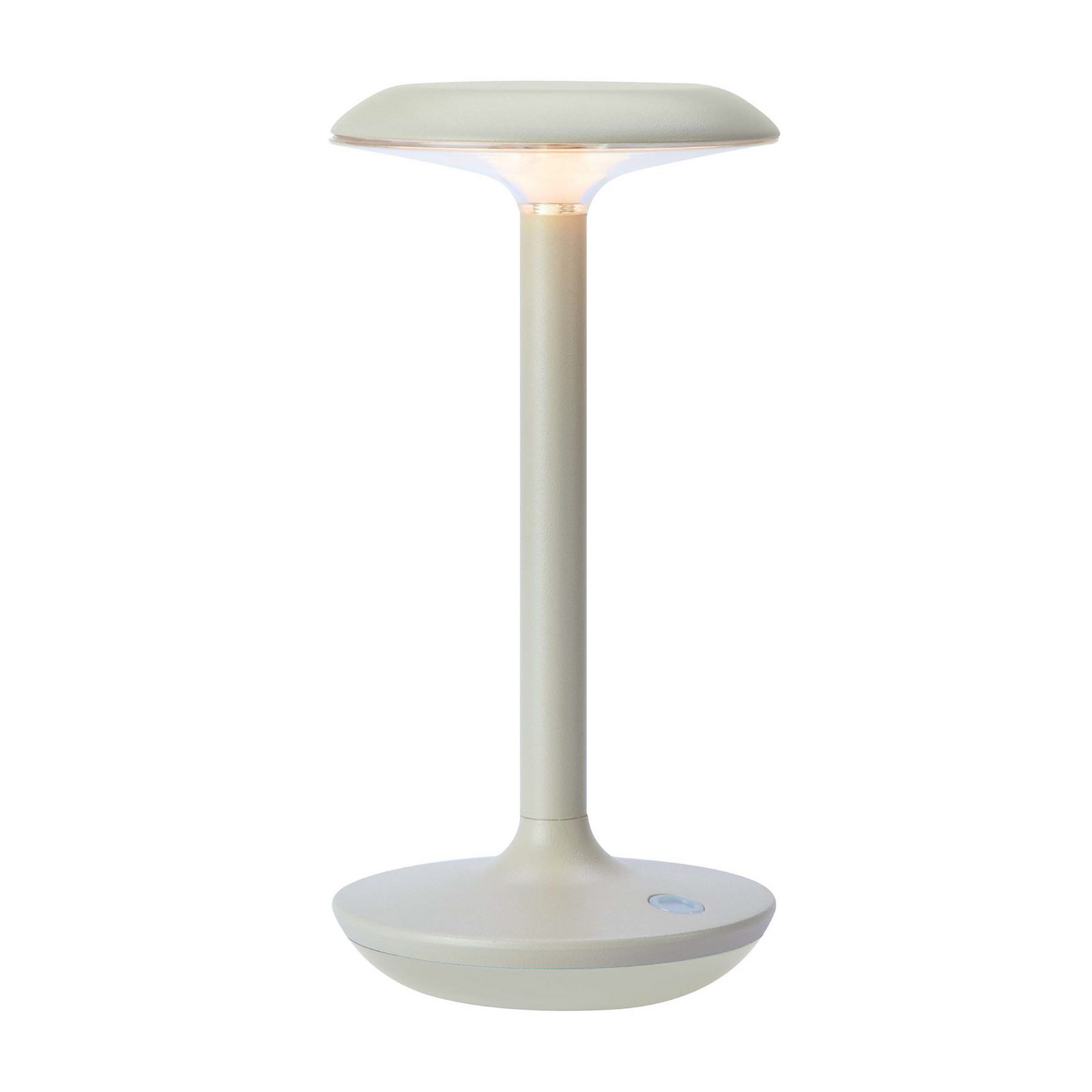 Stolová LED lampa Petit, greige, hliník, IP44