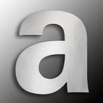 Stainless steel house number large letter