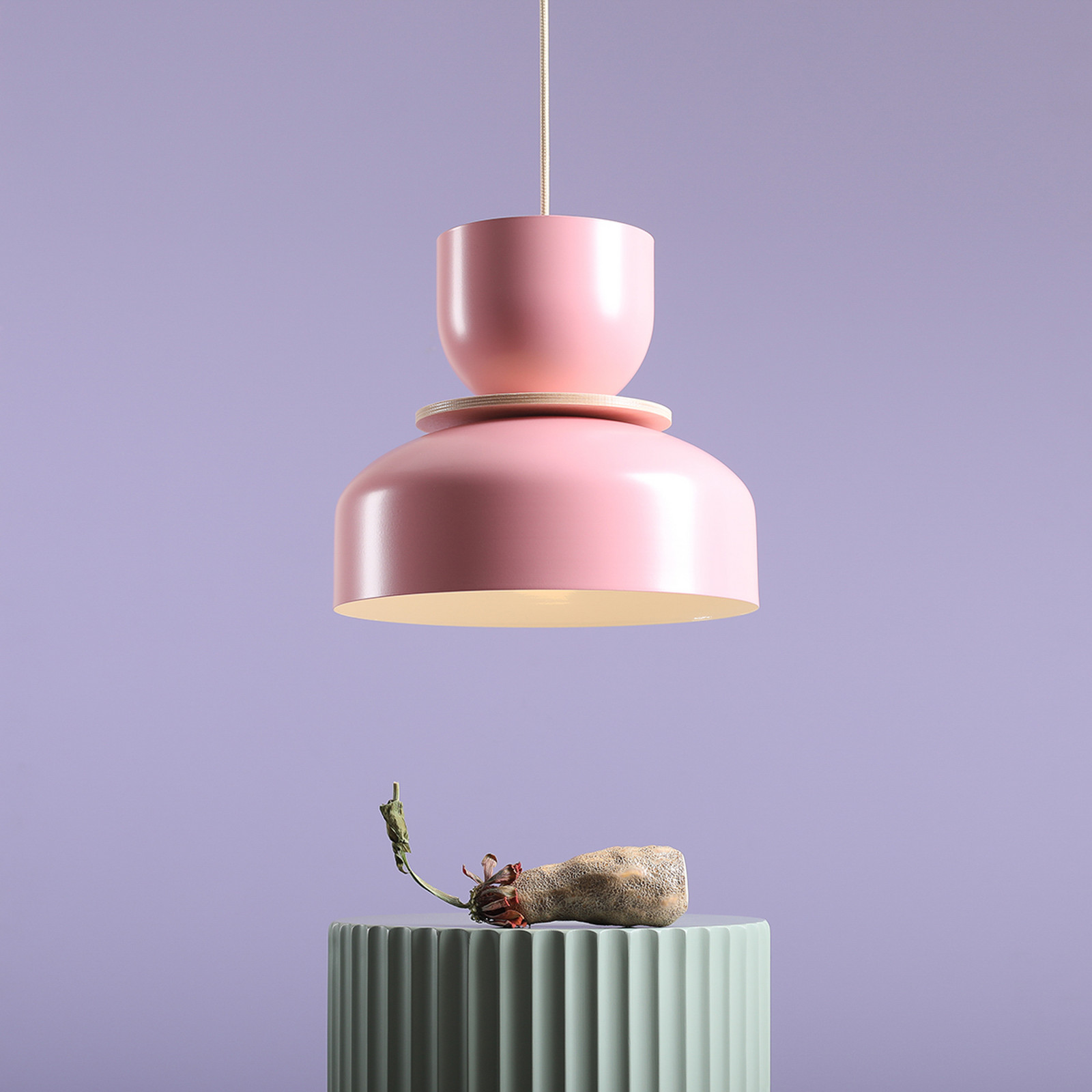 ALDEX Lampă suspendată Uto roz abajur metalic 30 cm - Camera de zi / sufragerie - modern - Altele