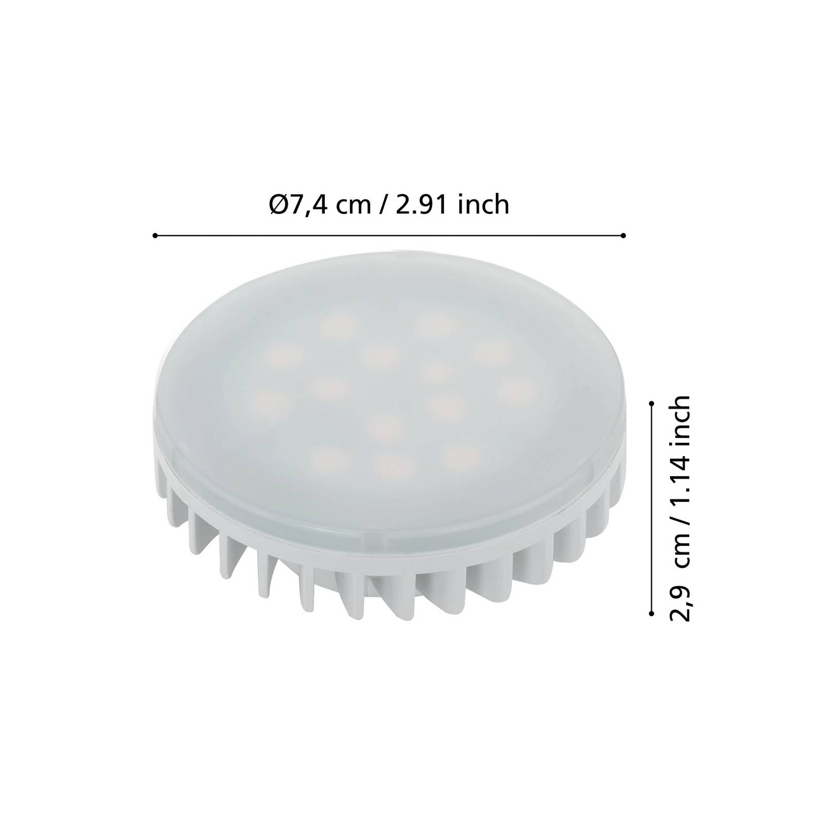 EGLO LED žárovka GX53 4,9W 3000K matná