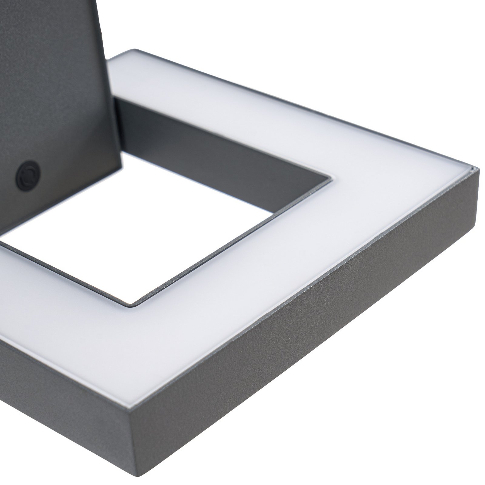 Lindby LED venkovní nástěnné svítidlo Orbin, šedé, naklápěcí, CCT, IP54 Lindby LED venkovní nástěnné svítidlo Orbin, šedé, naklápěcí, CCT, IP54