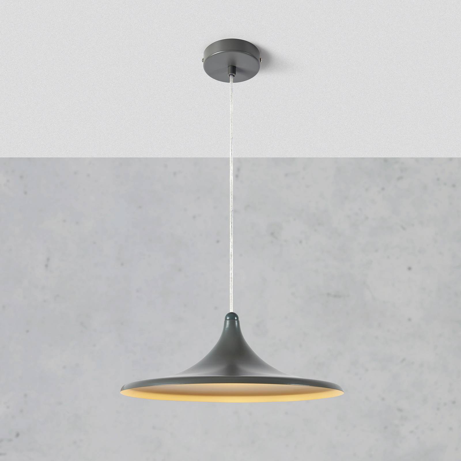 Markslöjd LED hanglamp BEAM, grijs, aluminium, Ø 37 cm