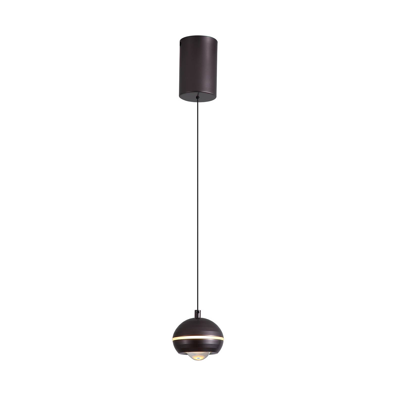 LED-Hängeleuchte Meteor, 1-fl., nickel schwarz, Metall, CCT