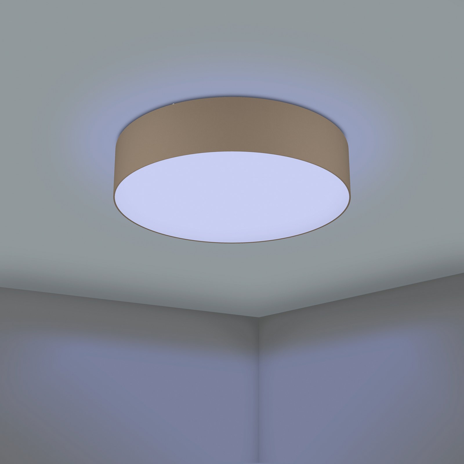 EGLO connect Romao-Z LED-taklampa, Ø57cm, taupe