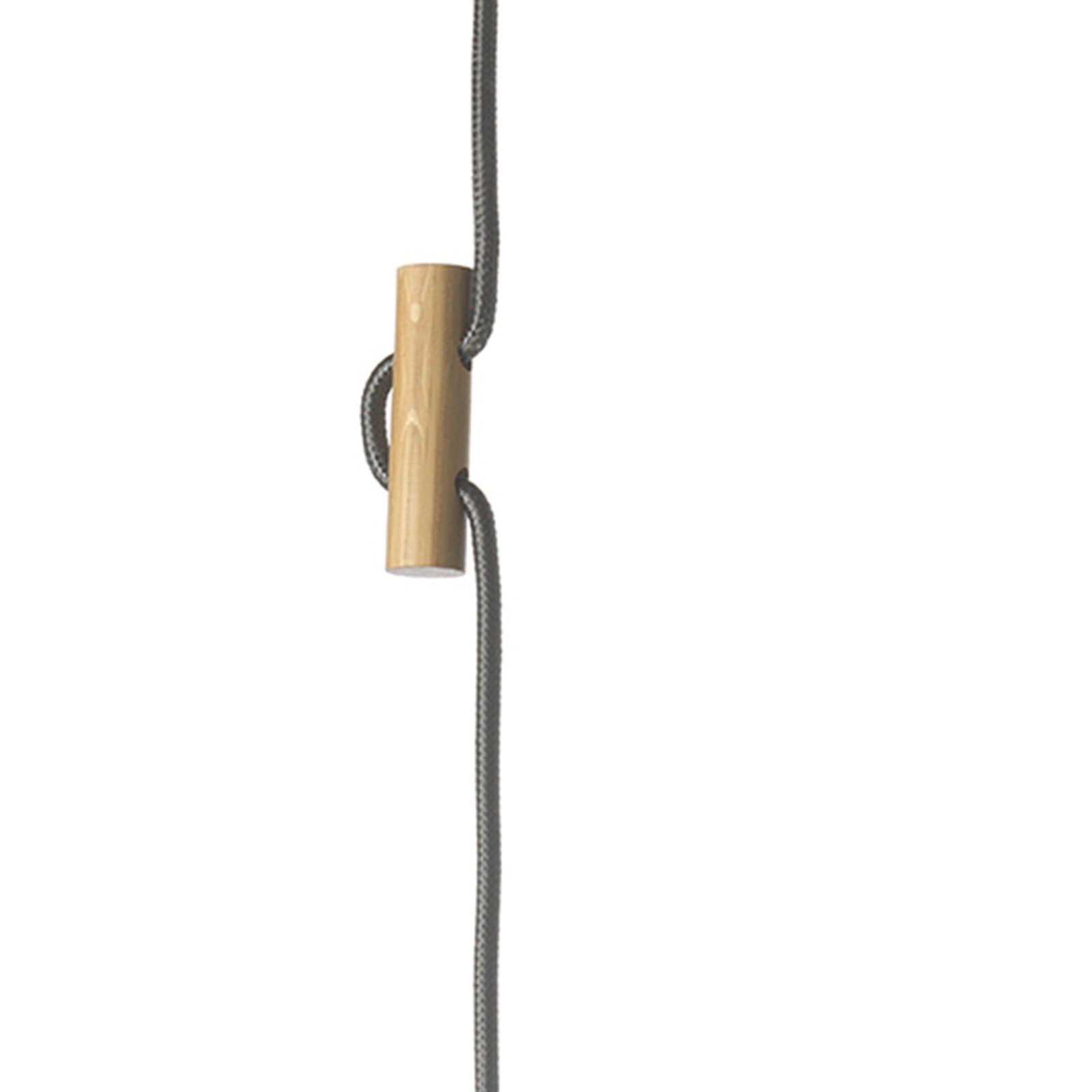 Hängeleuchte OHANA, Opalglas, Eichenholz, Ø 40 cm, E27
