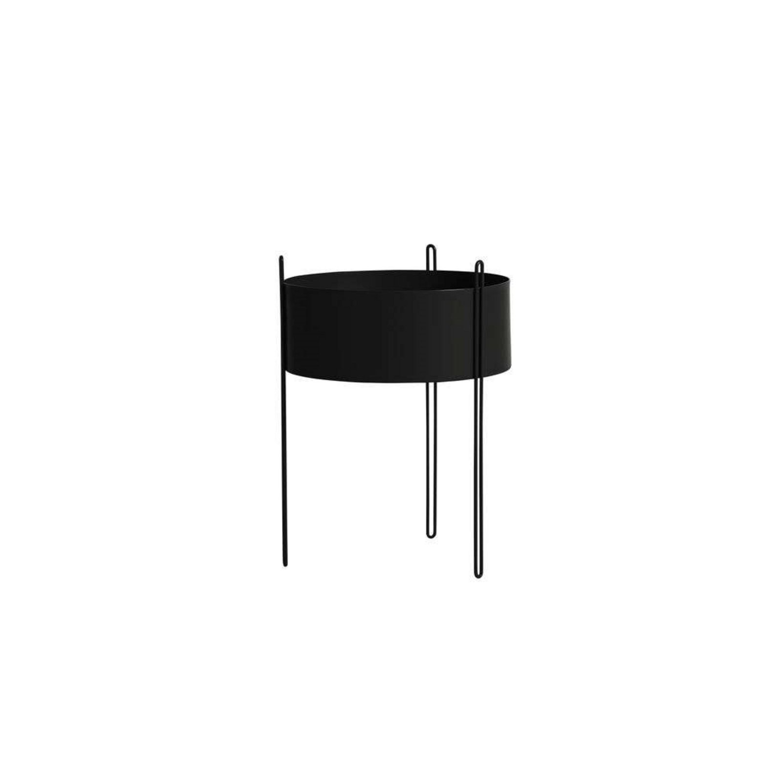 Pidestall Planter Large Black - Woud