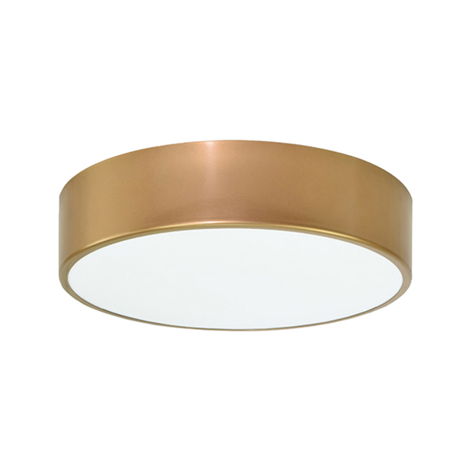 TEMAR LIGHTING Cleo ceiling light, Ø 30 cm, gold, for Living / Dining Room, metal, glass, E27, 40 W, energy efficiency: A++, H: 7.5 cm