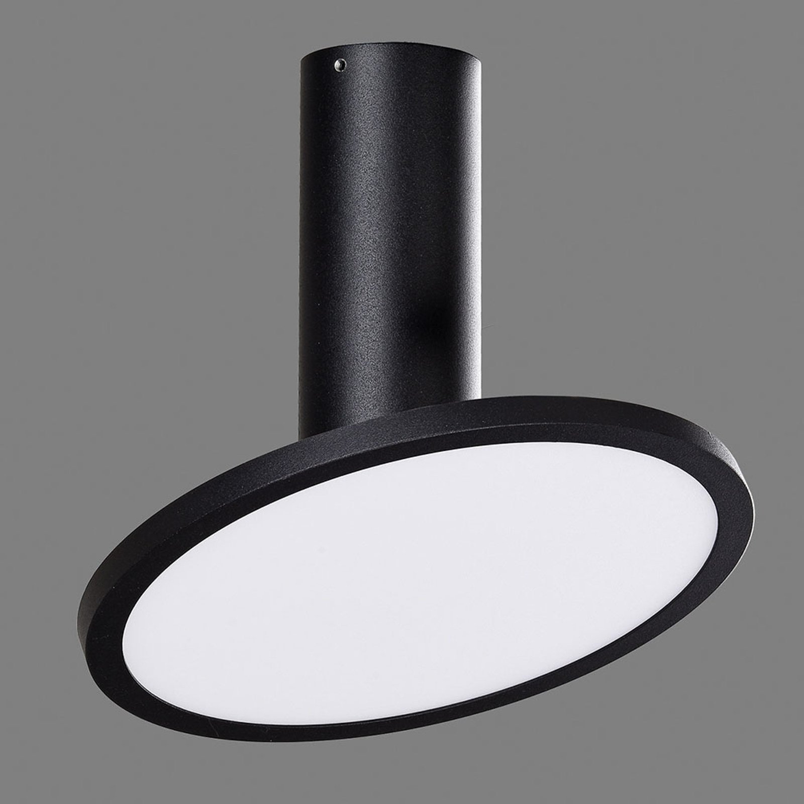 Morgan LED stropna svjetiljka, pomična, crna