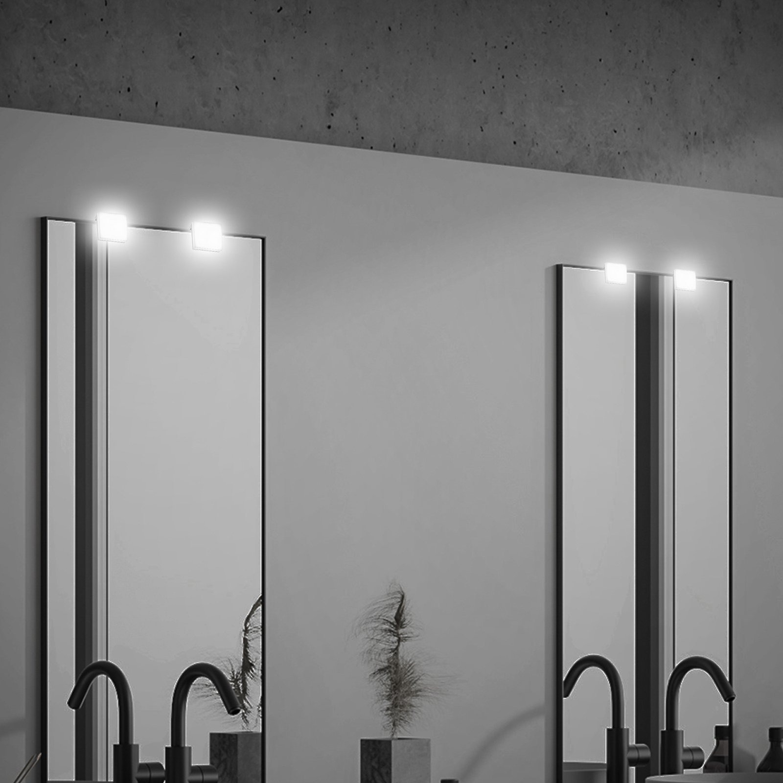 Applique pour miroir LED Aniani, blanc, 4 000 K, lot de 2