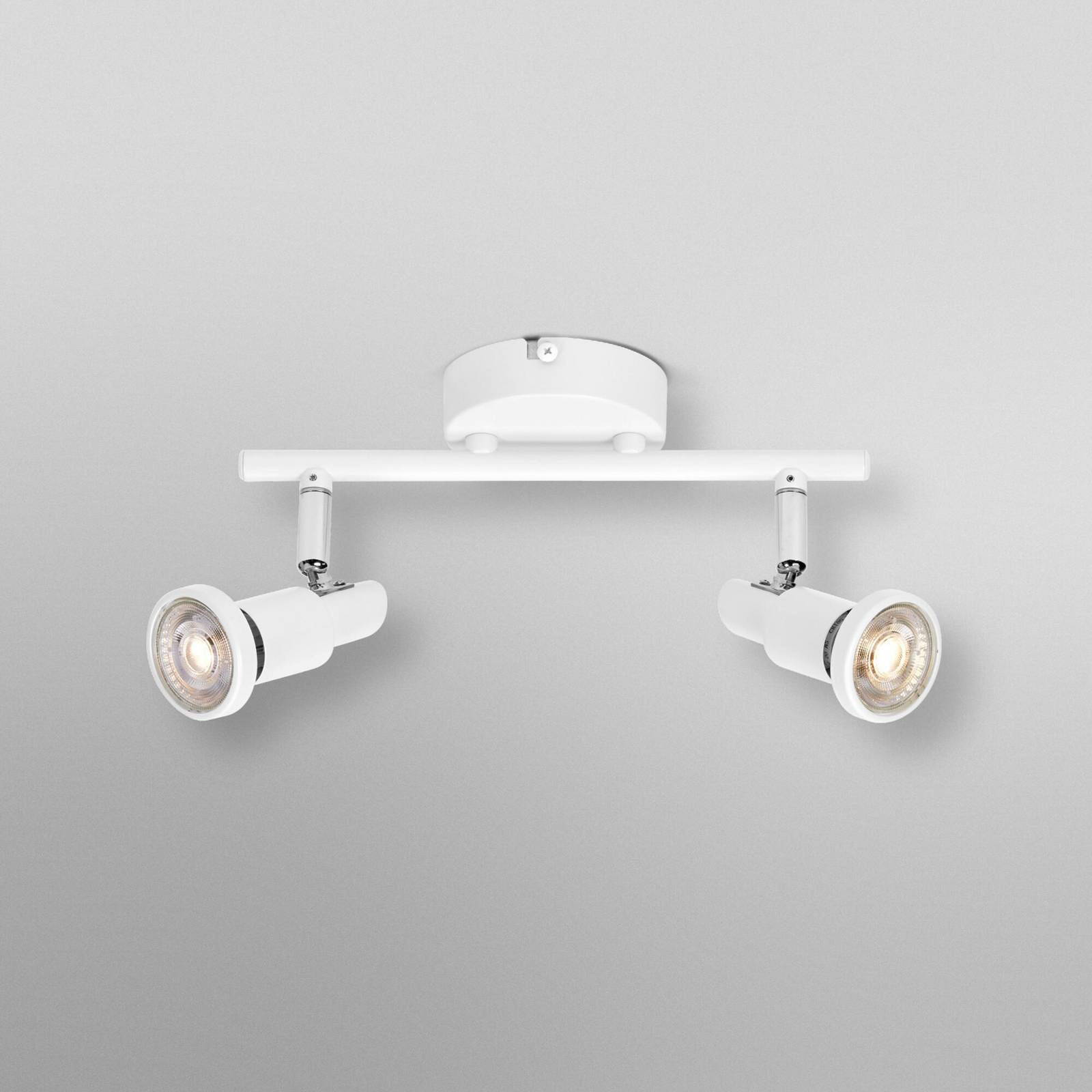 Reflektor sufitowy OSRAM, biały, 2-punktowa, metalowy, GU10-LED 927 ściemniany
