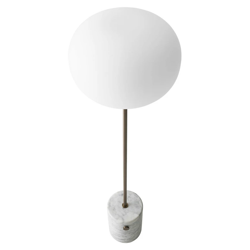 Audo Copenhagen - JWDA Lampadaire Carrara Marble/Bronzed Brass