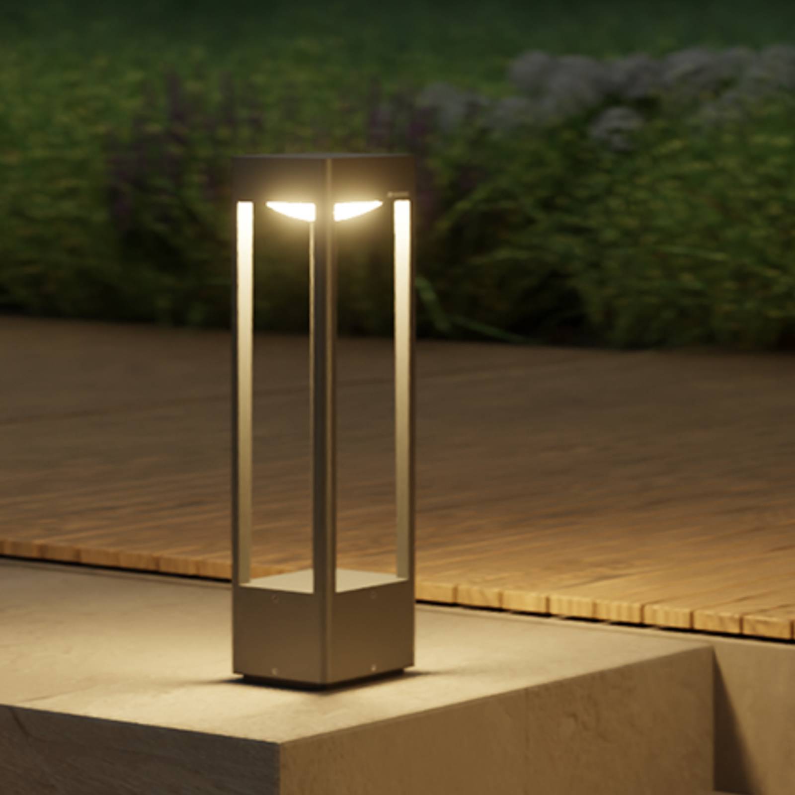 Levně STEINEL LED podlahová lampa STEINEL Stela C510, antracitová, IP65, RGBWW